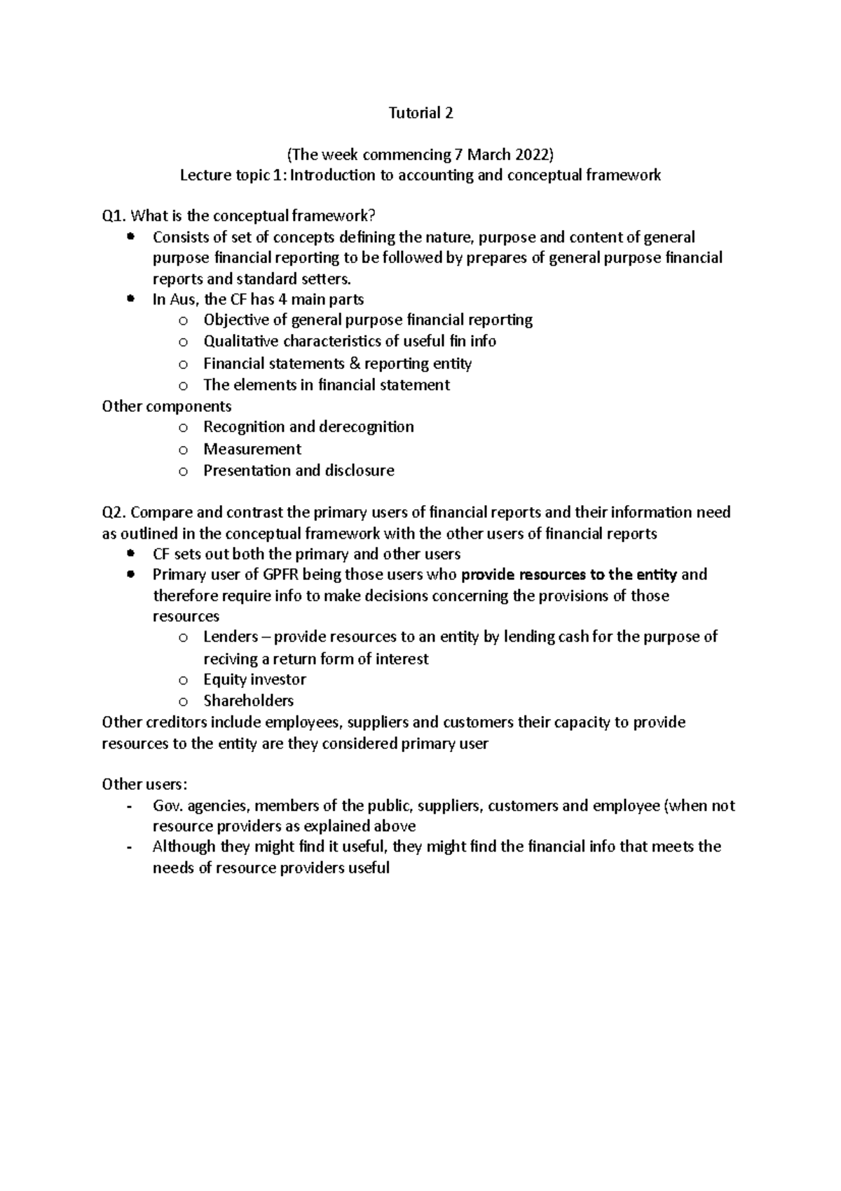Tutorial 2 - Business Law notes - Tutorial 2 (The week commencing 7 ...
