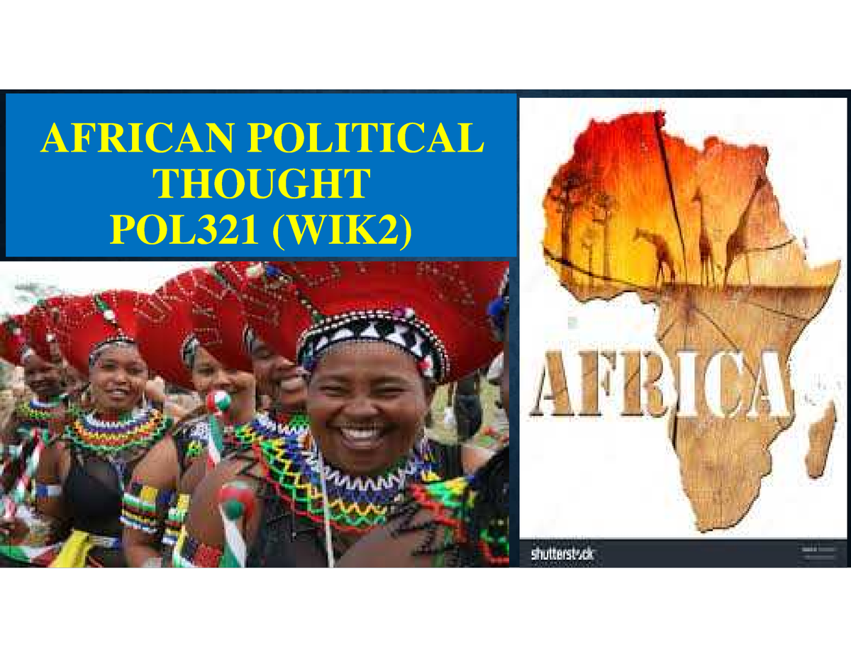 Meaning Of African Political Thought