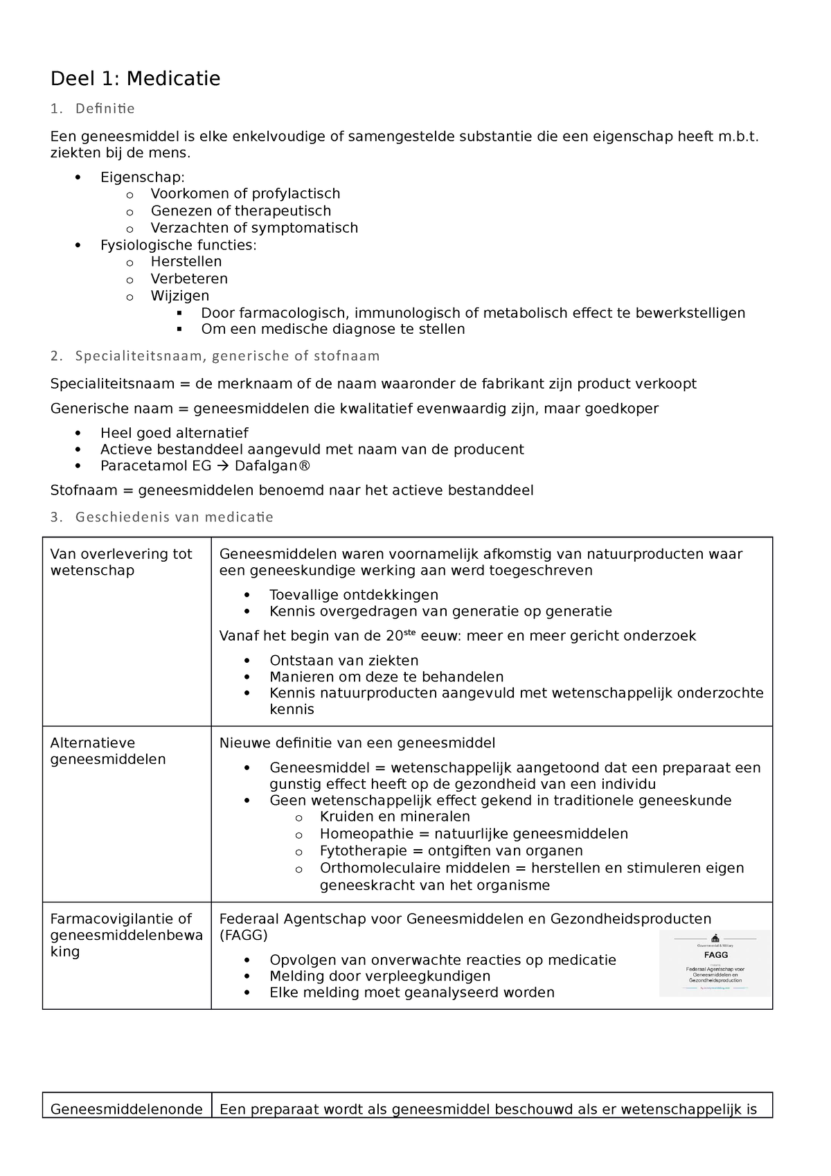 Deel 1: Medicatie (Med En Inv Handelen) - Deel 1: Medicatie 1 ...