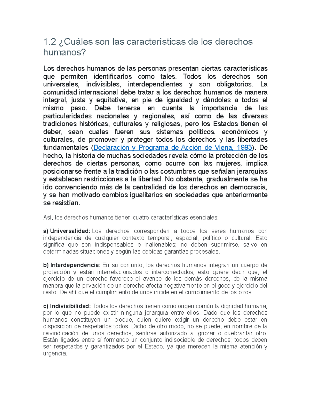 Curso Discriminacion Discriminación Sexual 1 ¿cuáles Son Las Características De Los Derechos 2306