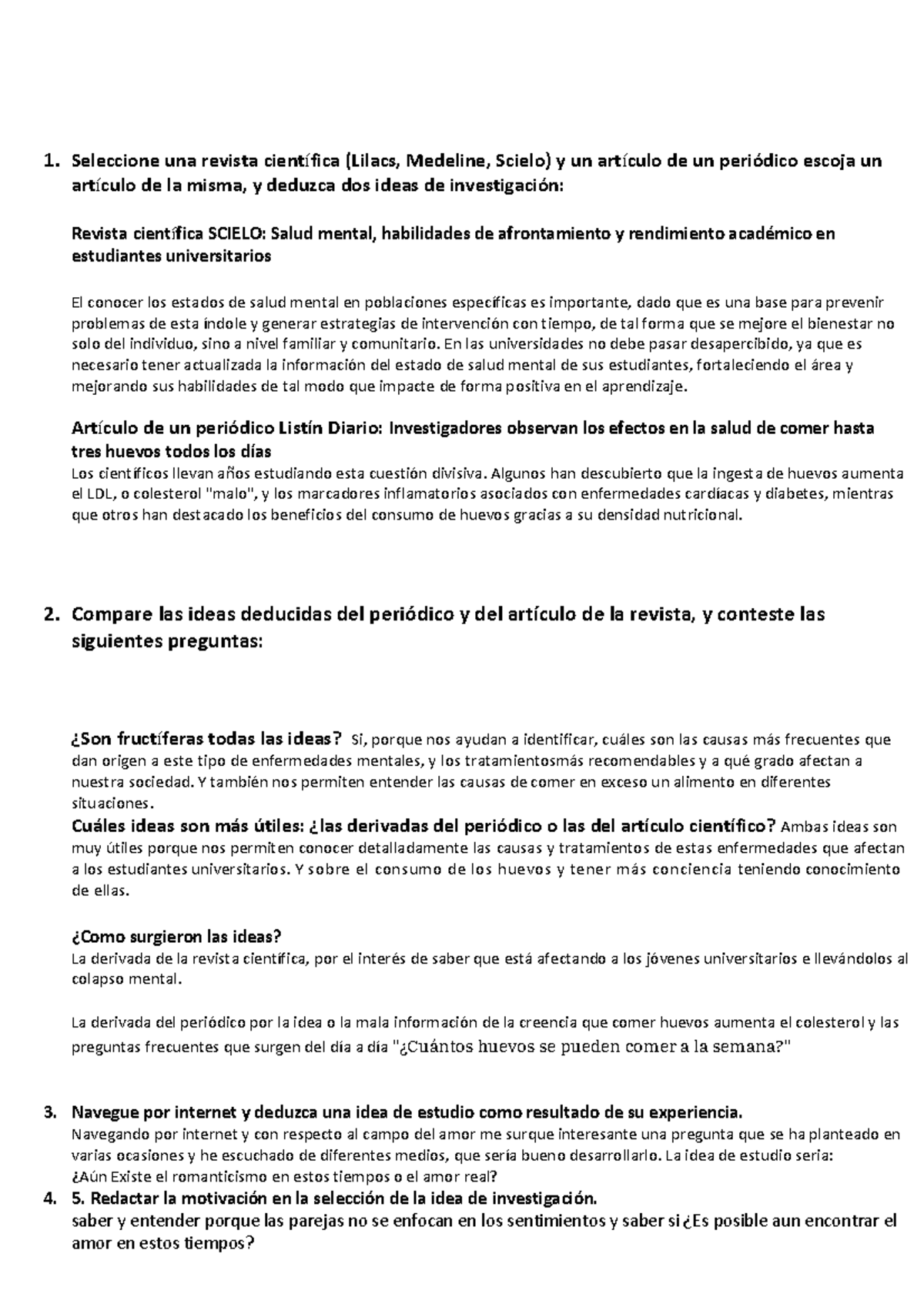 Tarea - 1. Seleccione una revista científica (Lilacs, Medeline, Scielo ...