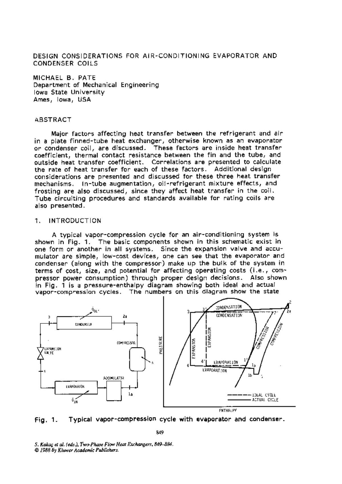 Cooling Coils Design TwoPhase Flow Heat Exchangers DESIGN