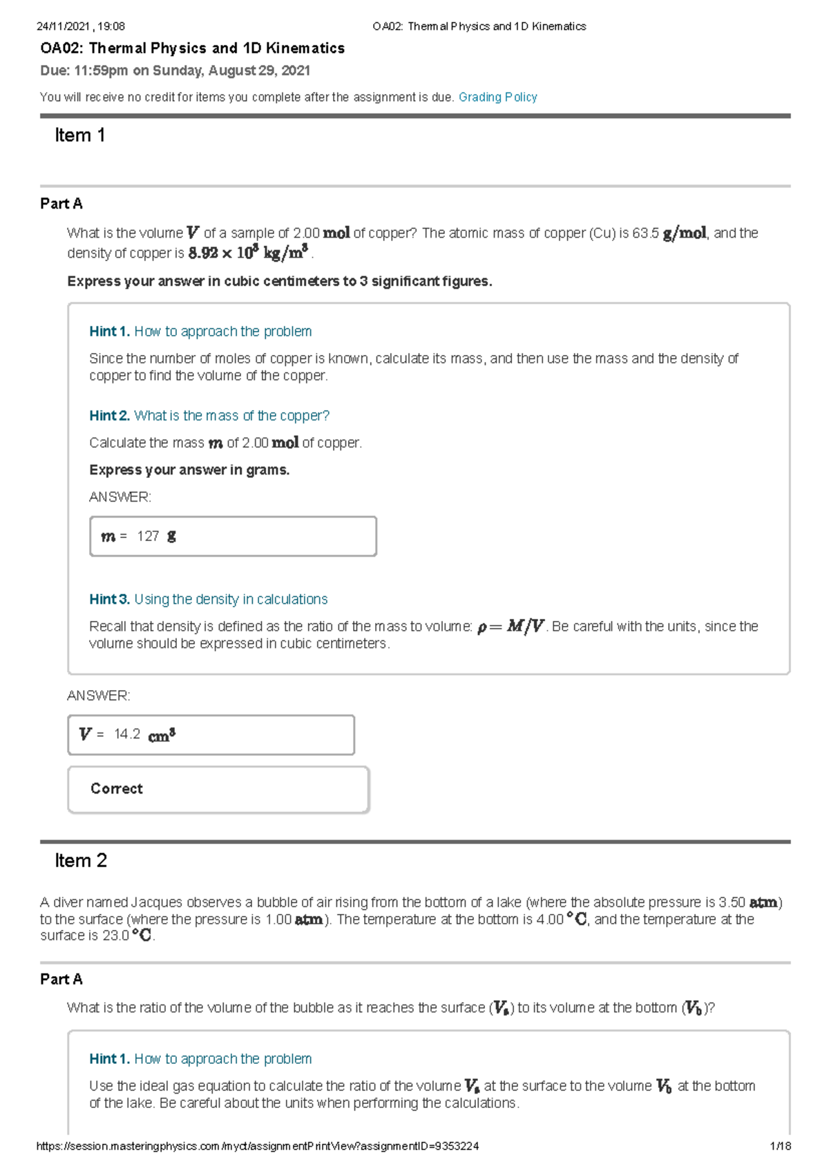 thermal-physics-grading-policy-item-1-part-a-what-is-the-volume-of-a