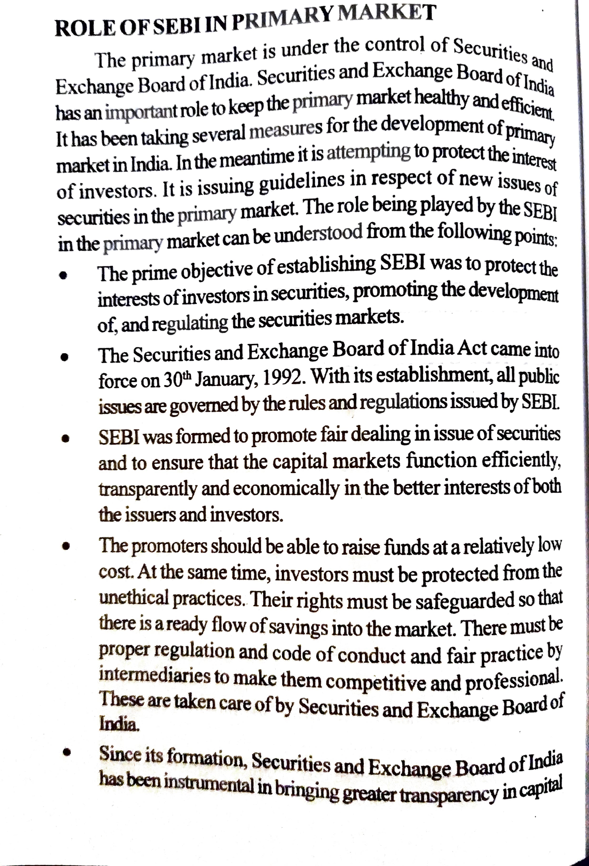 role-of-sebi-in-primary-market-role-of-sebi-in-primarymarket-the