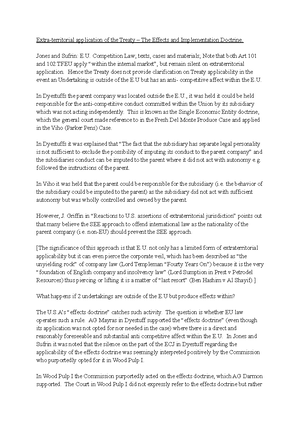 Essay, Rule of Reason Essay - Is there a Rule of Reason (RoR) in EU ...