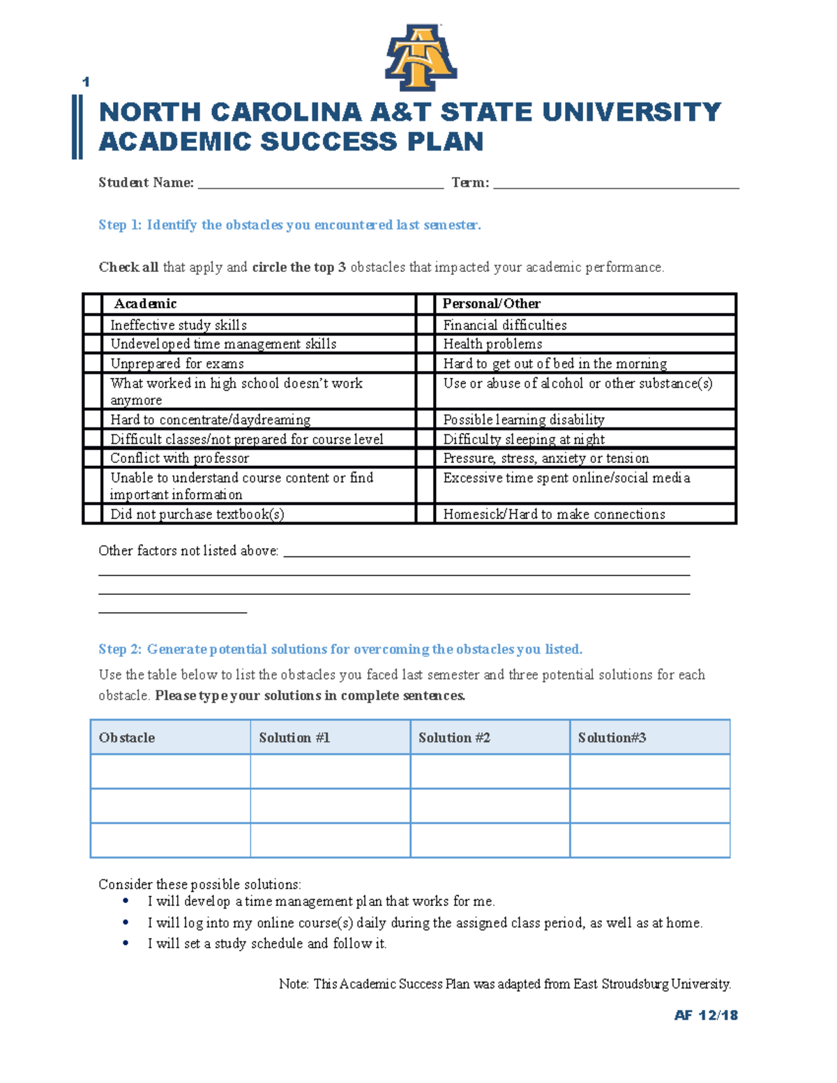 student-success-plan-n-a-north-carolina-a-t-state-university