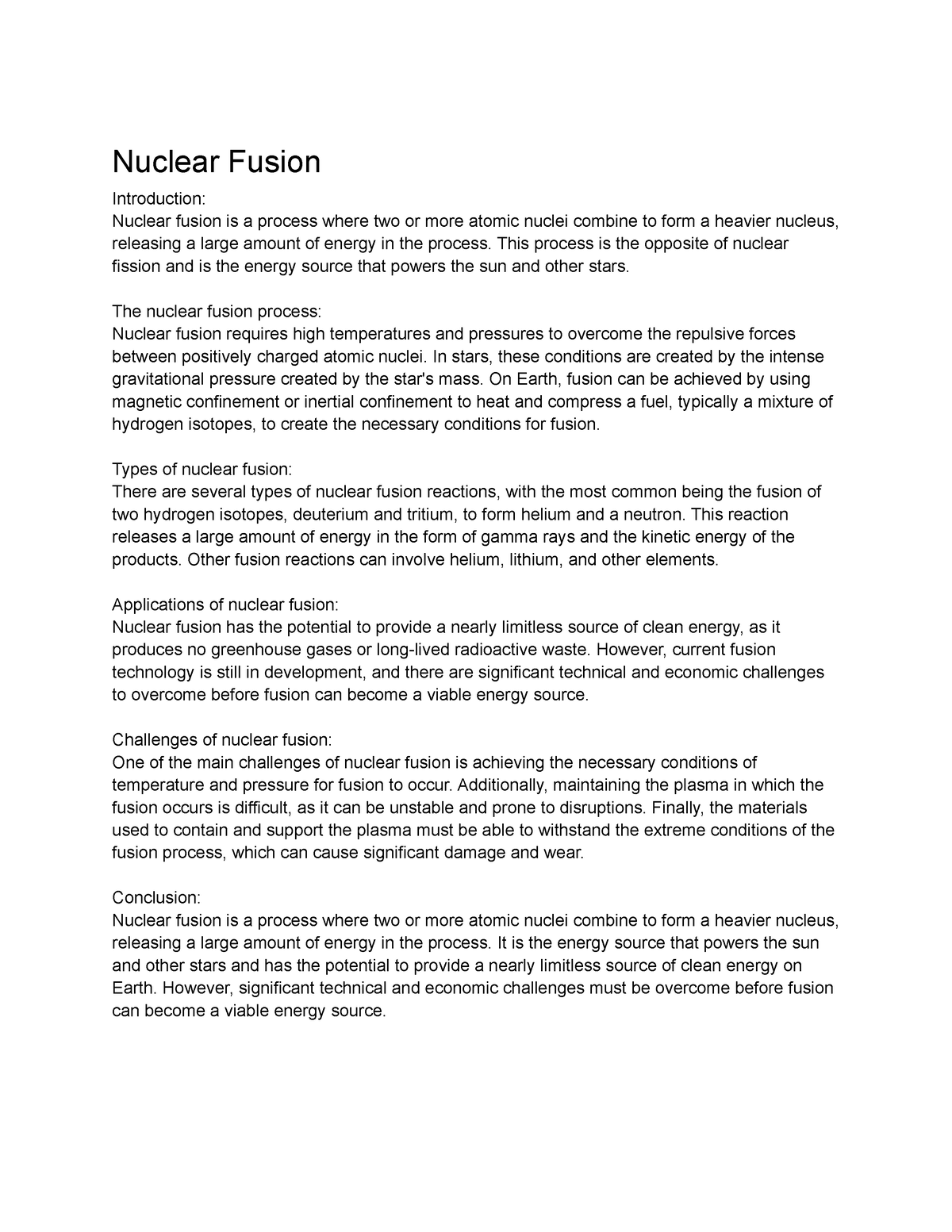 General Physics III (PHY-2040) Lecture 18 - Nuclear Fusion - Nuclear ...