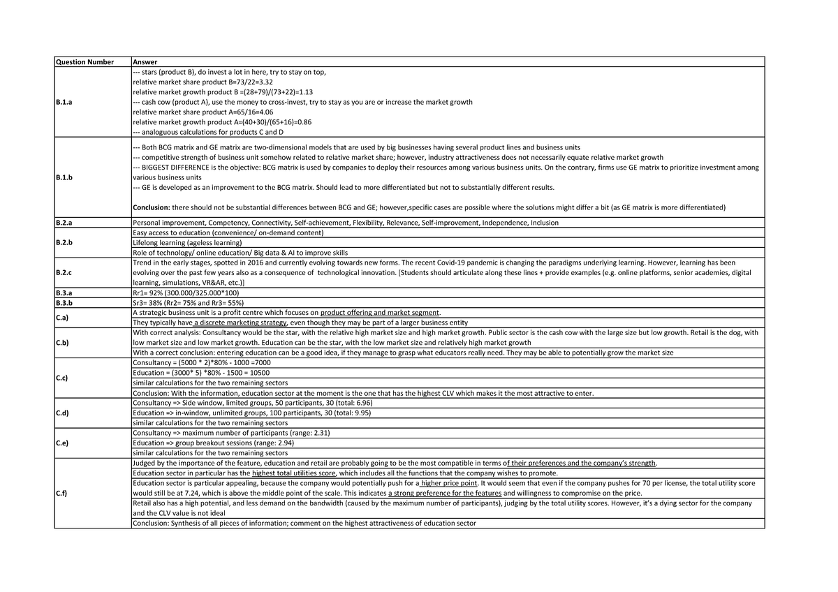 DDM Mock Exam sample solutions - Question Number Answer B.1 - stars ...