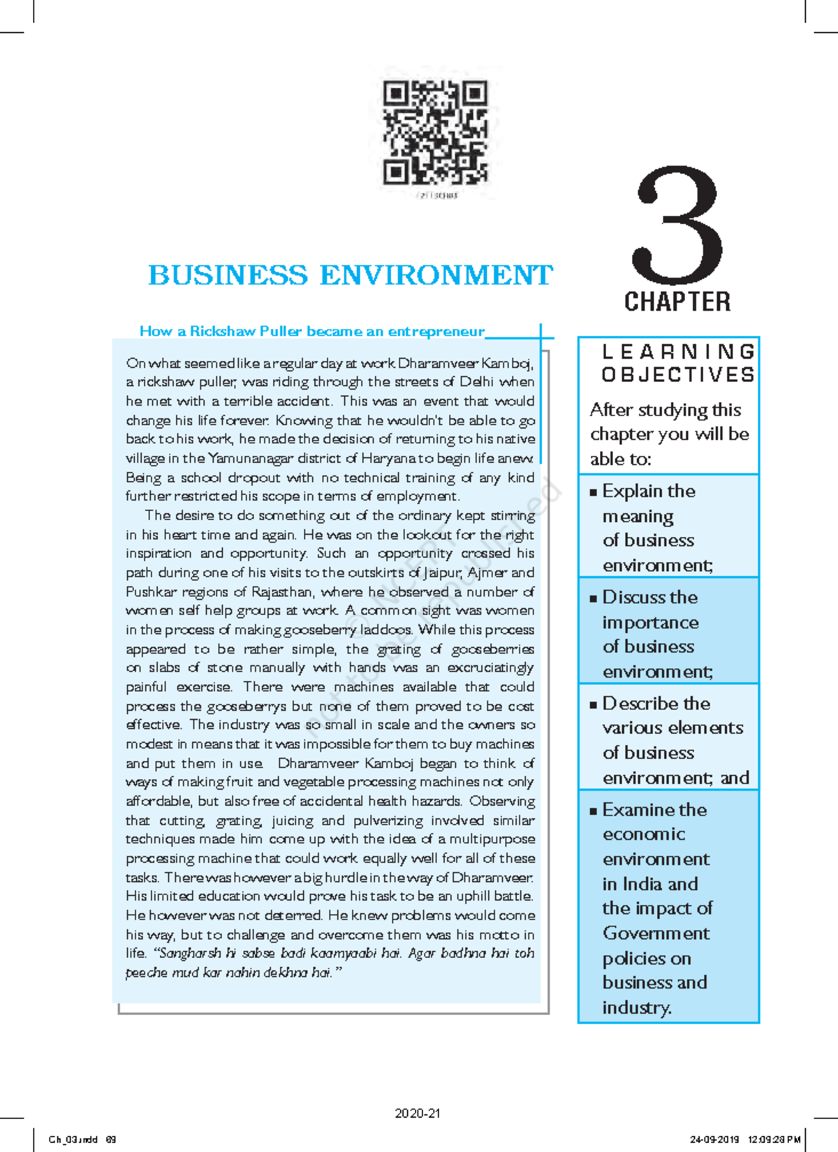 Lebs103 - Business Studies NCERT Introduction To Management Chapter 3 ...