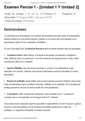 Examen Parcial 2 - [Unidad 3 Y Unidad 4] Técnicas DE Investigación ...