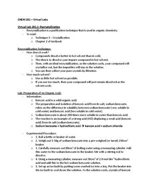 Virtual Lab 4 - Carran - CHEM 282: General Organic Chemistry II Virtual ...