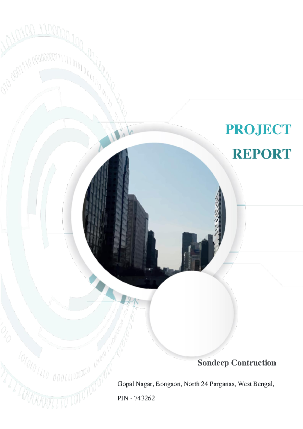 CMA Report - PROJECT REPORT Sondeep Contruction Gopal Nagar, Bongaon ...