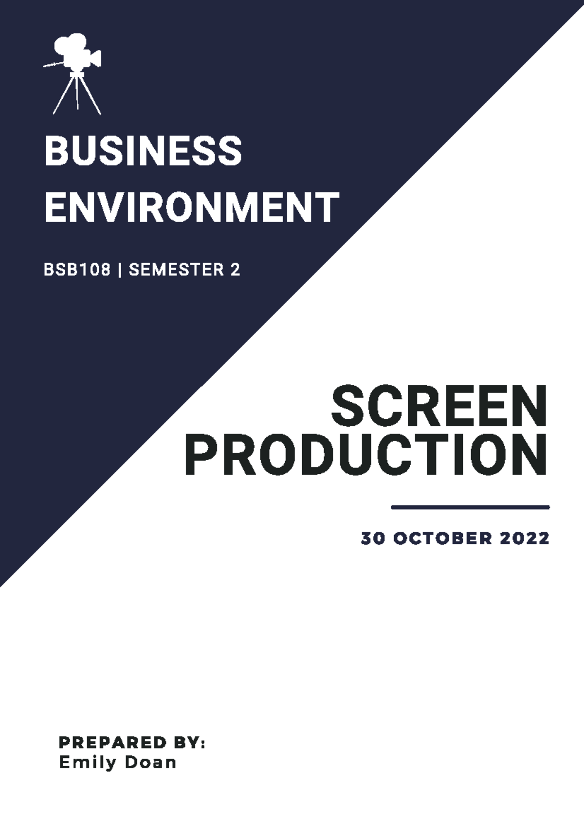 Assessment 2 Report - BSB108 - QUT - Studocu