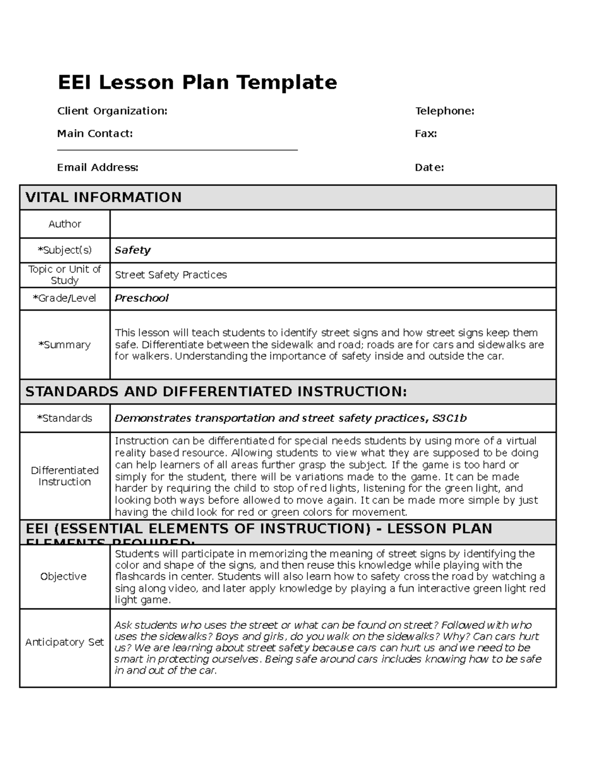 safety-lesson-plan-eei-lesson-plan-template-client-organization