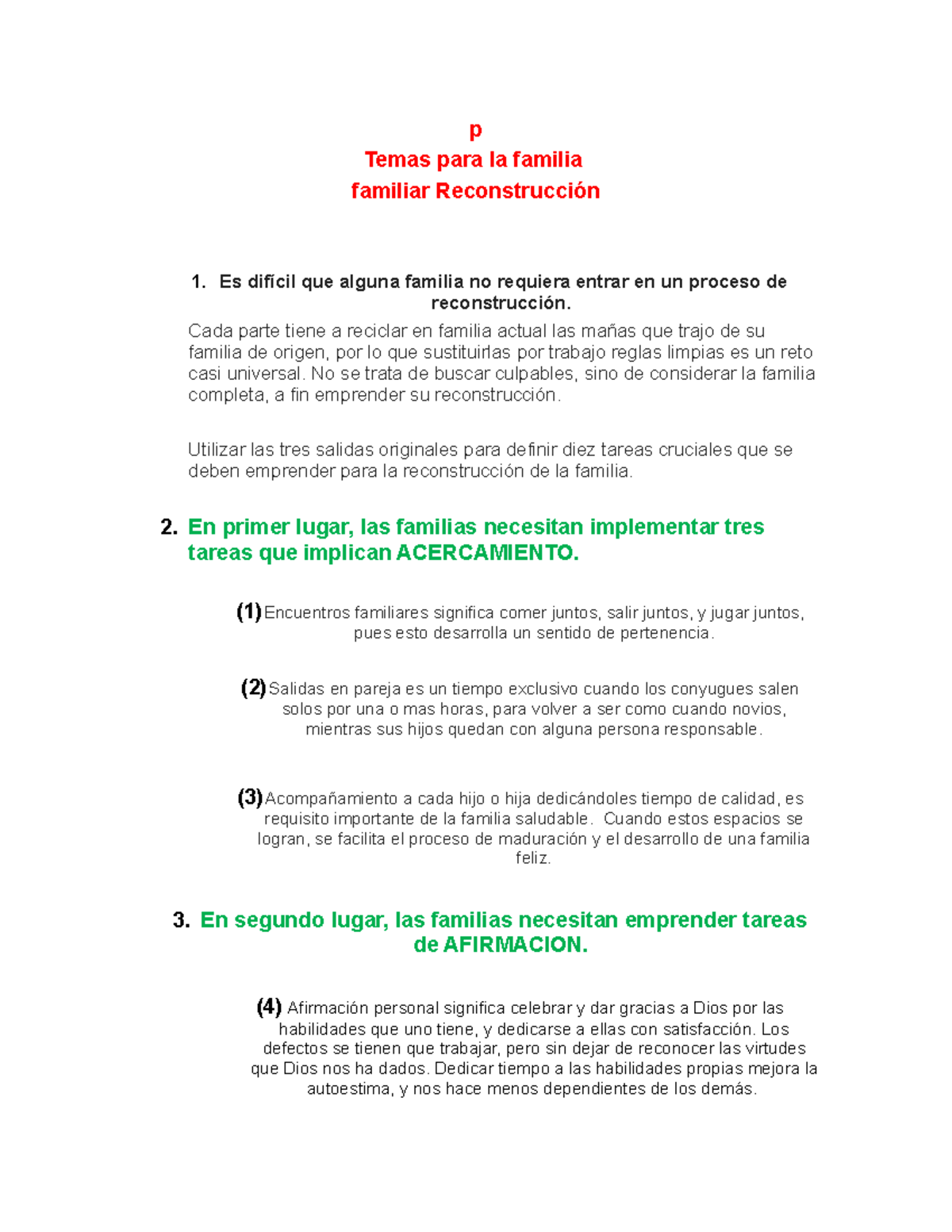 8 mensajes cristianos para la familia - p Temas para la familia ...