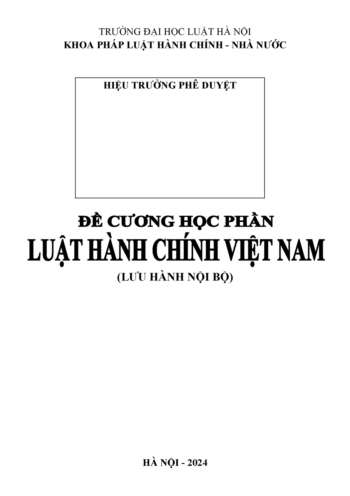 Luat hanh chinh VN 2TC - Summary Luật Hành chính - TRƯỜNG ĐẠI HỌC LUẬT ...