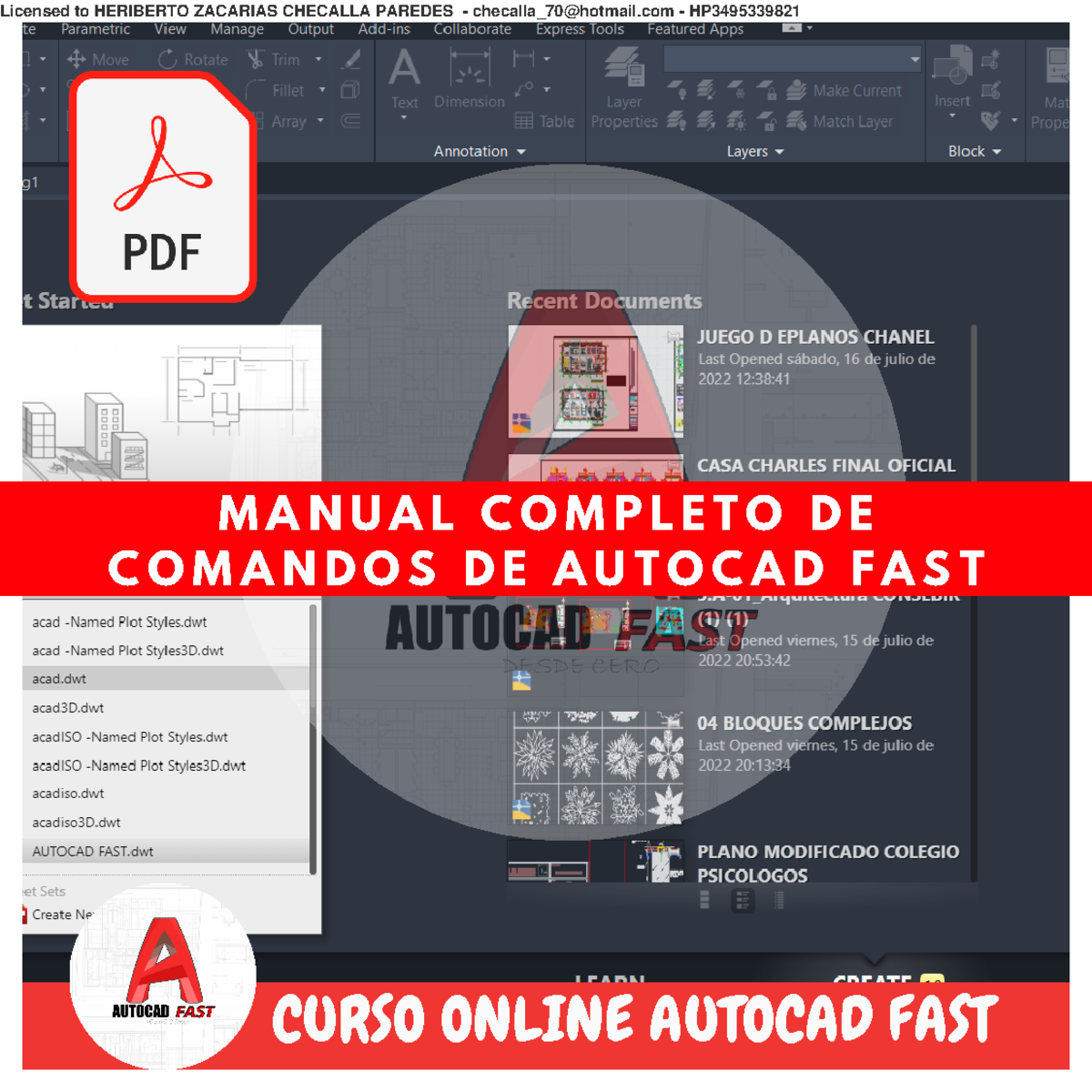 Manual+ Autocad+FAST - M A N U A L C O M P L E T O D E C O M A N D O S ...
