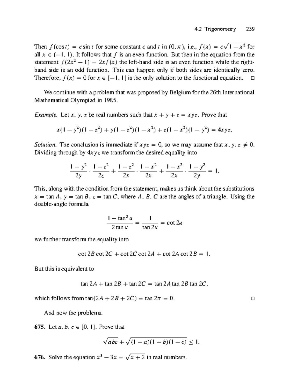 Advanced book on Mathematics Olympiad ( PDFDrive )-29 - 4 Trigonometry ...