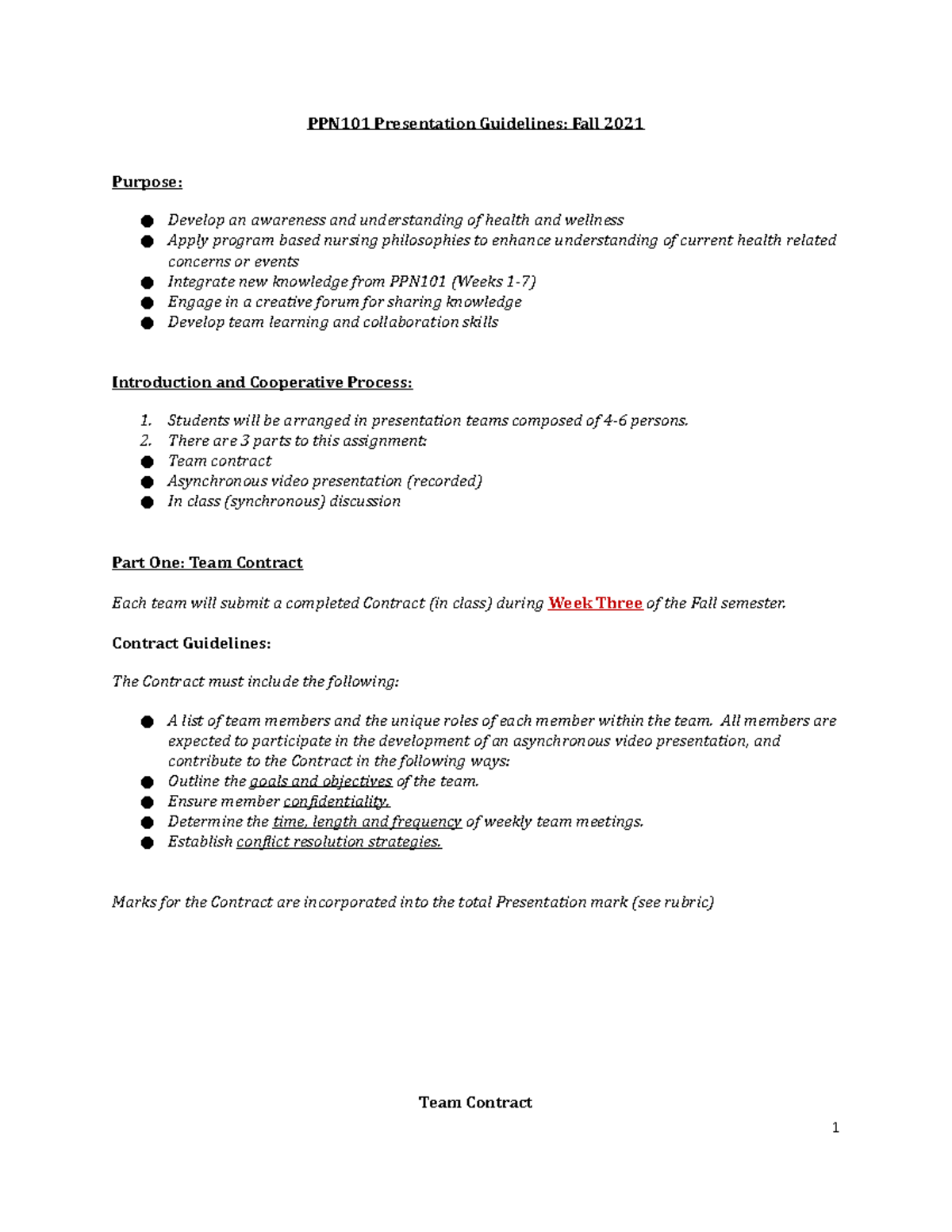 PPN101 Presentation Guidelines 2021 Final PPN101 Presentation