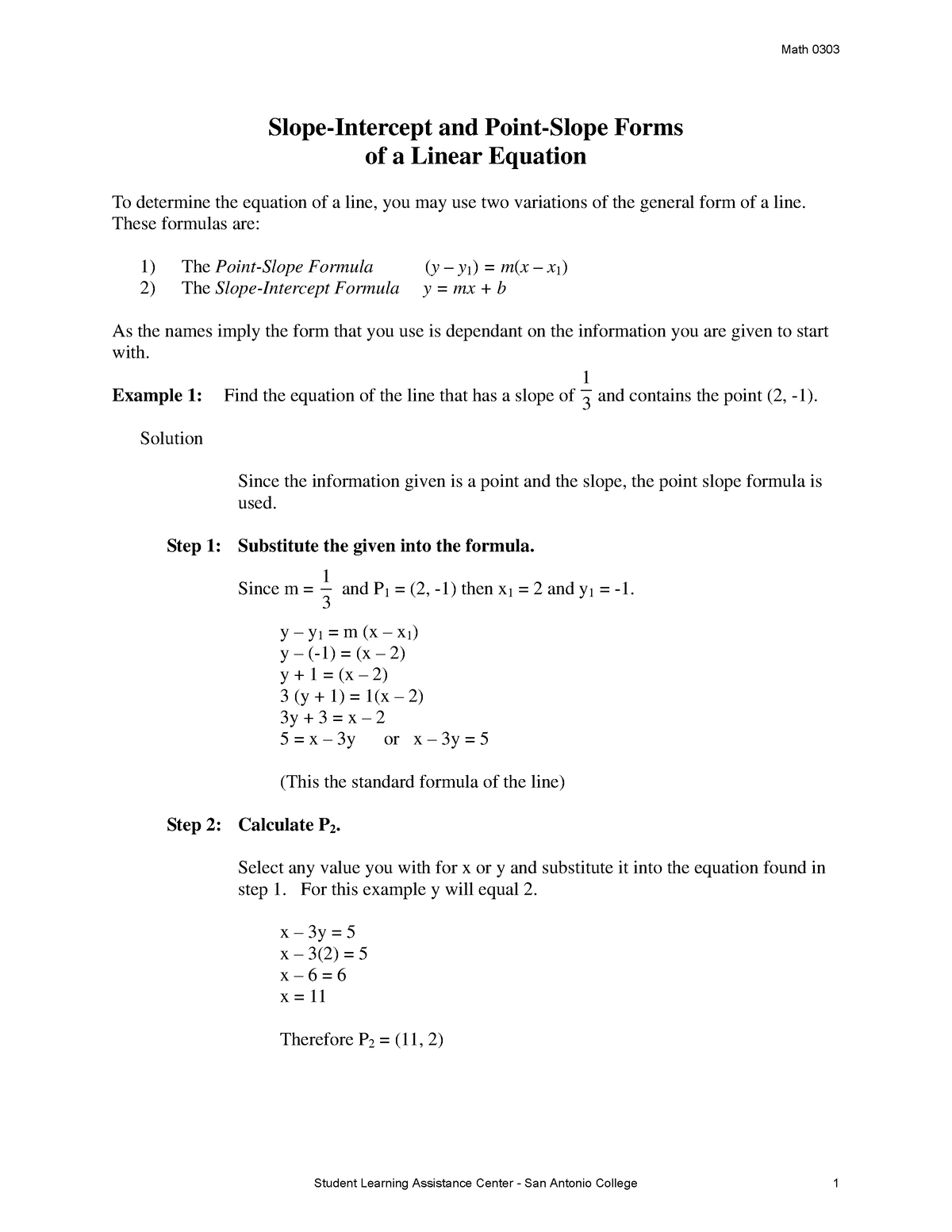 math0303-equations-of-a-line-slope-intercept-and-point-slope-forms-of