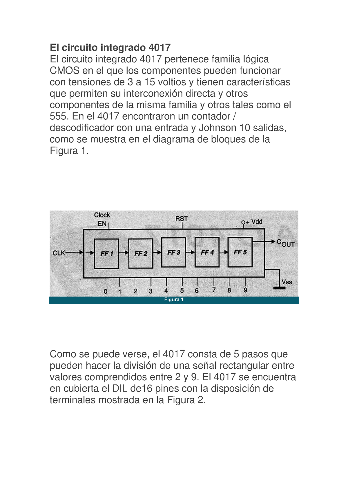 El Circuito Integrado F Sica Umsa Studocu