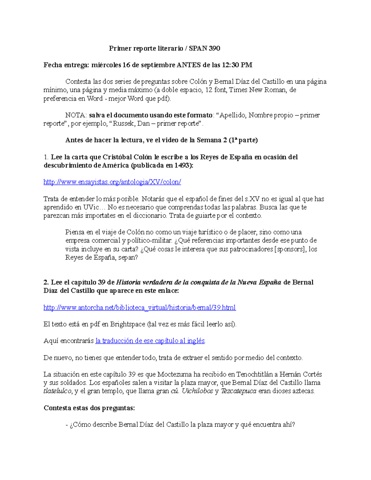 Cómo Se Escribe 39 En Inglés Reporte literario - 1 - Primer reporte literario / SPAN 390 Fecha entrega:  miércoles 16 de - StuDocu