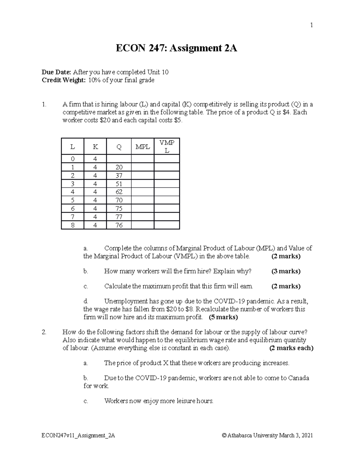 econ 248v10 assignment 2a