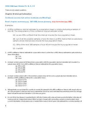 Chapter 3 - notes with practice promblems - OPRE 3360: Chapter 3 ...
