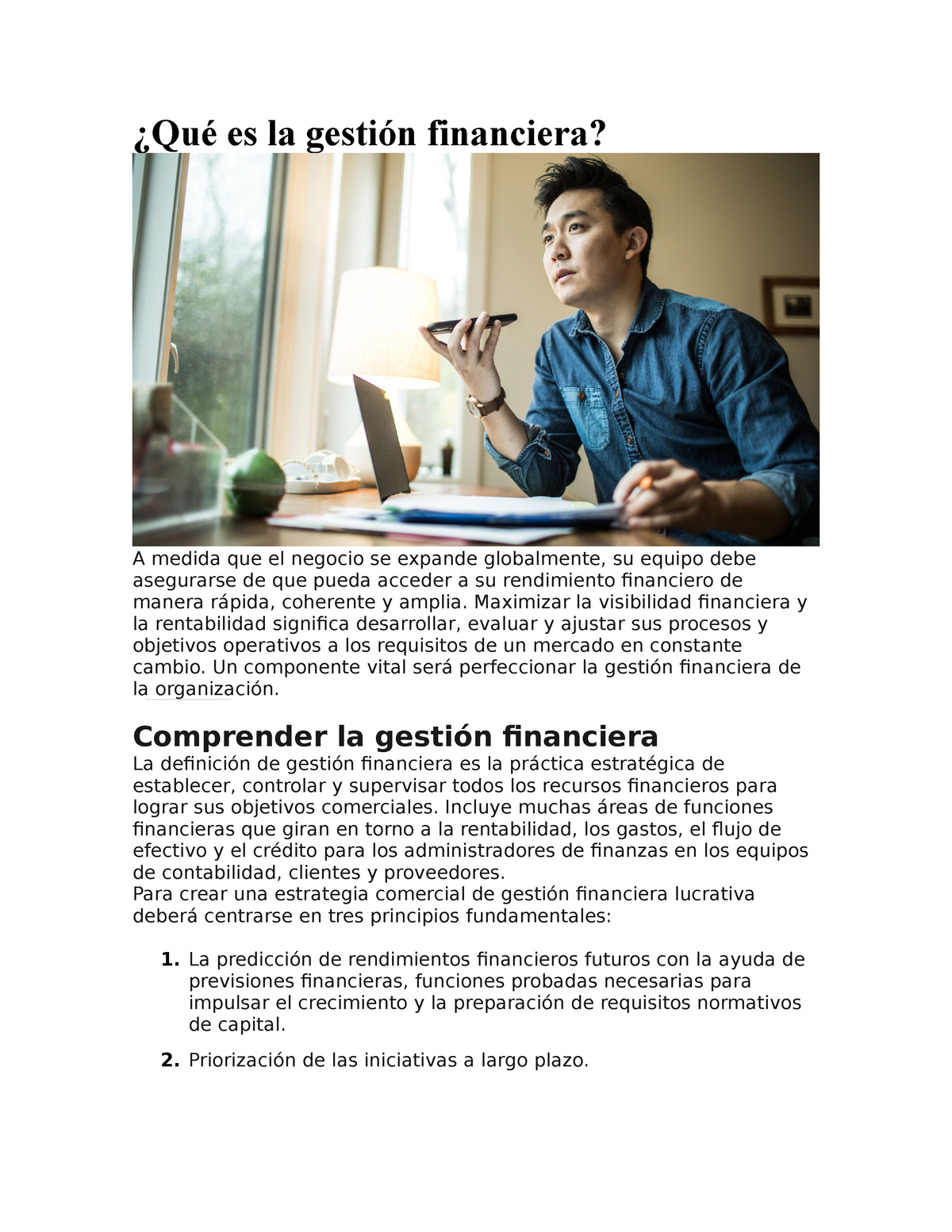 Qué Es La Gestión Financiera - ¿Qué Es La Gestión Financiera? A Medida ...