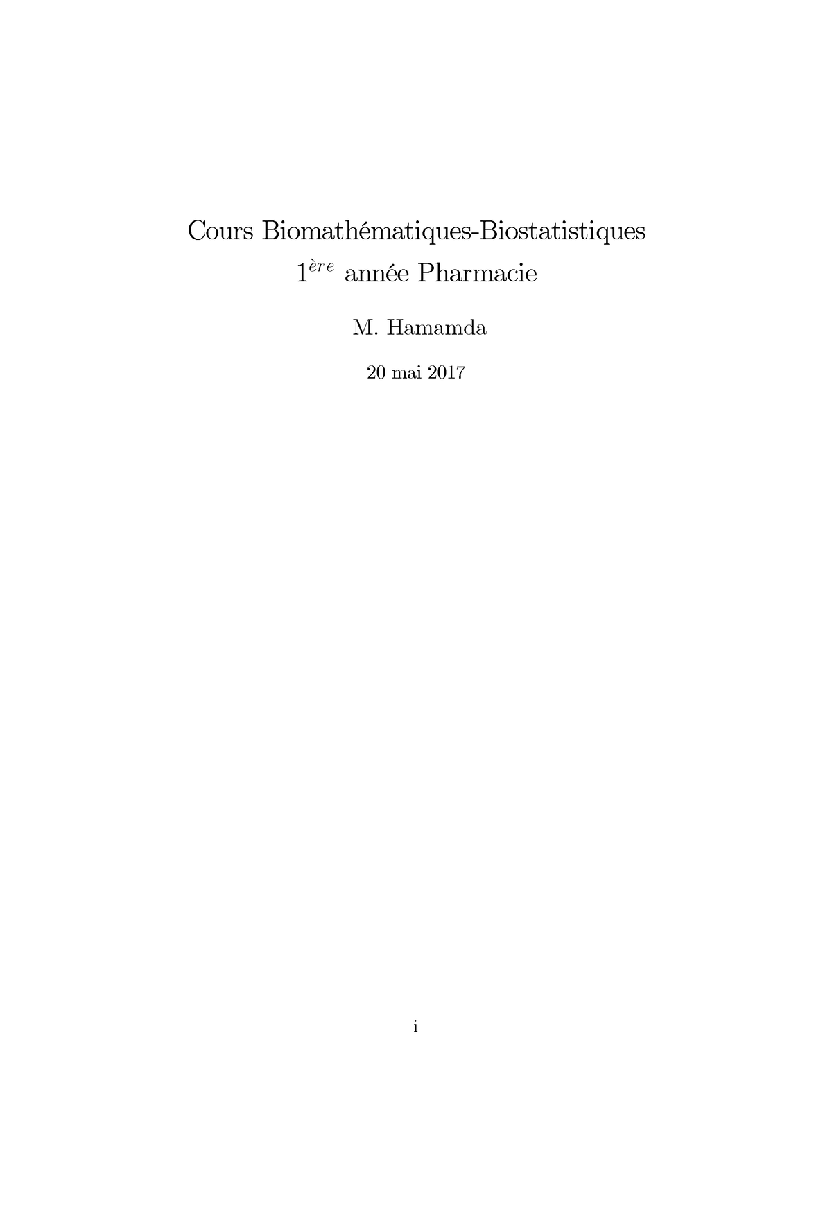 Pharm 1an Biomath 23-biomath Probabilites - Cours BiomathÈmatiques ...