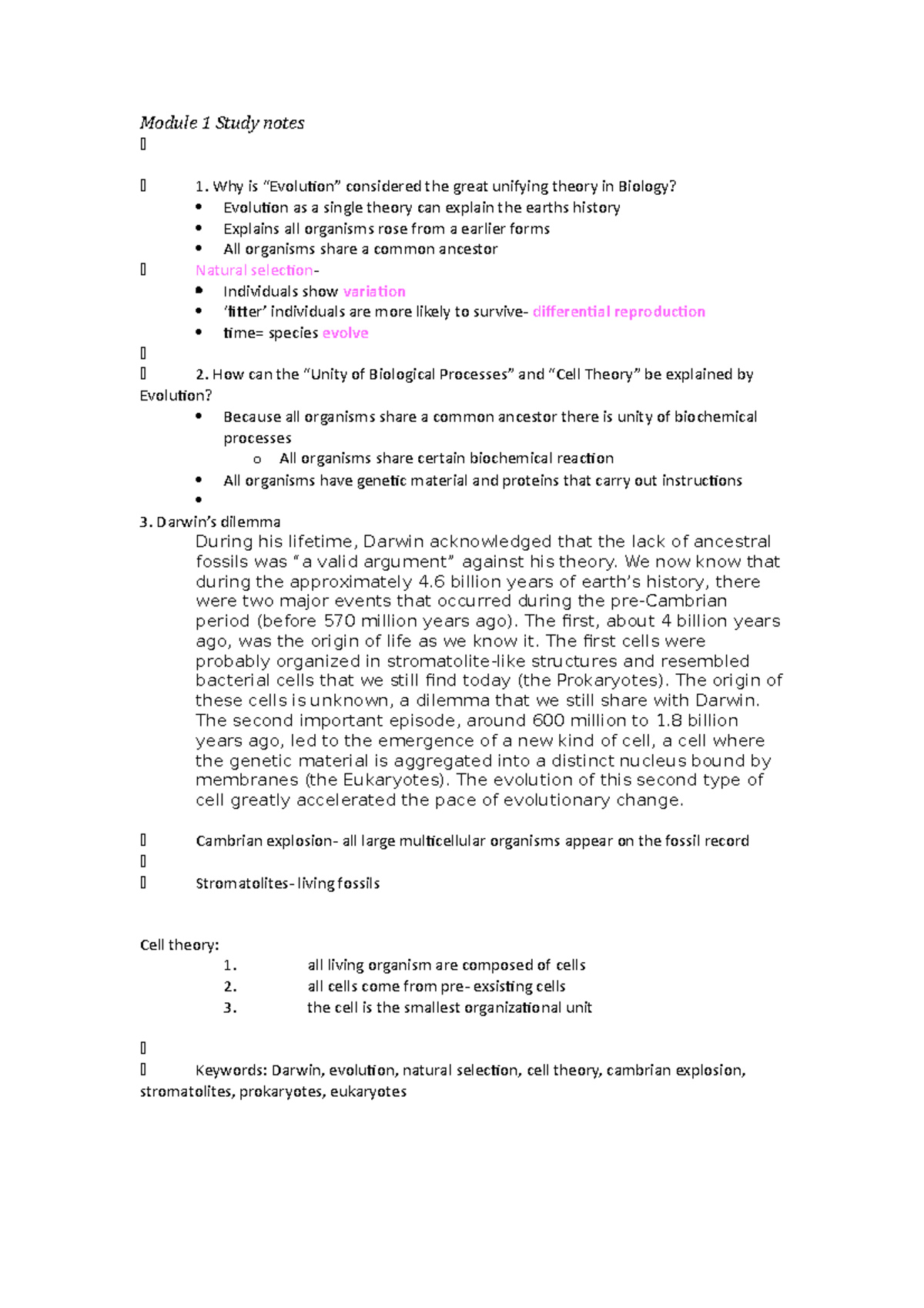 Module 1 Study Notes - Module 1 Study Notes 1. Why Is Considered The ...