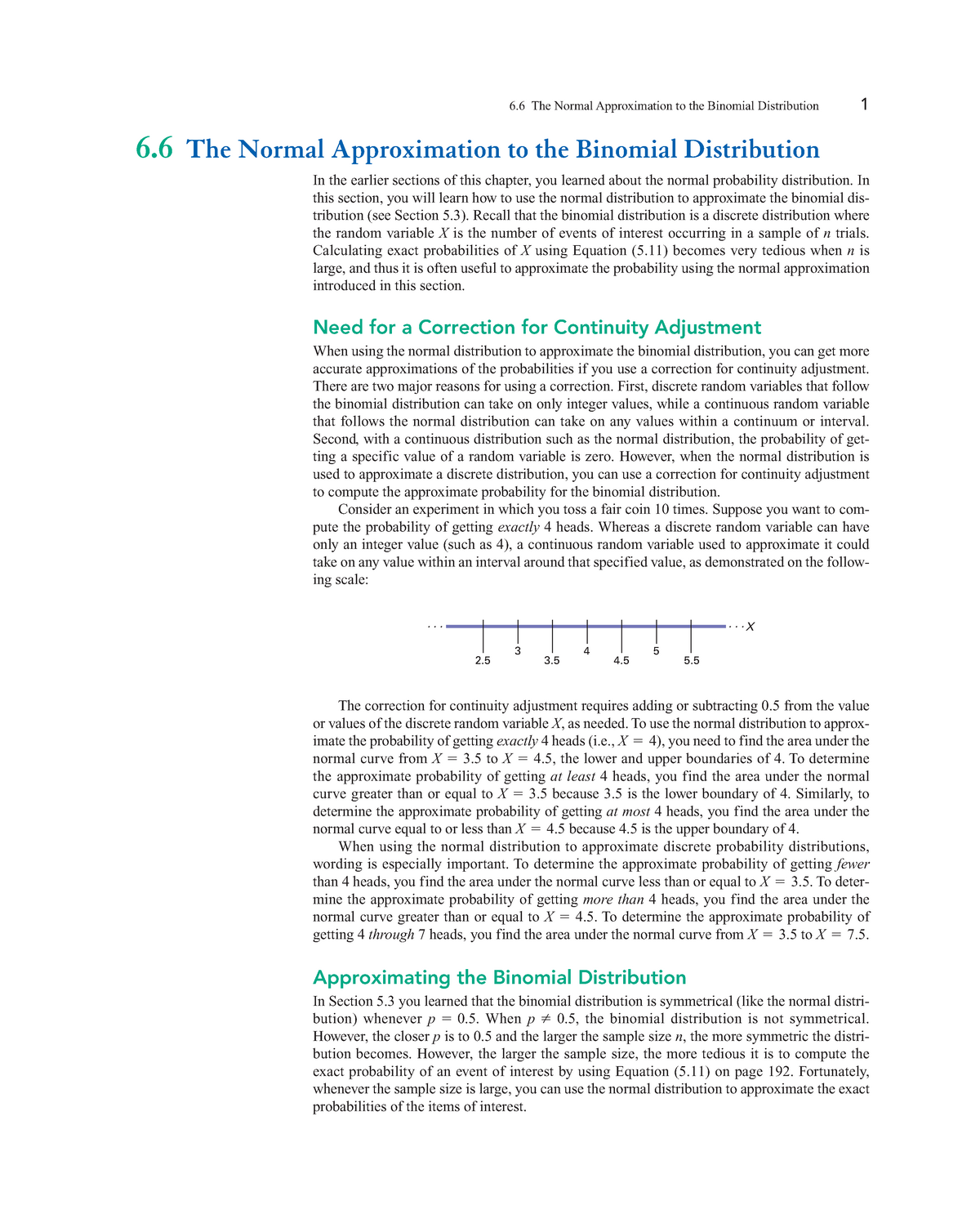 The Normal Approximation To The Binomial Distribution - In This Section ...