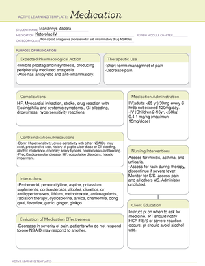 ATI Medication Template ( Carvedilol) - ACTIVE LEARNING TEMPLATES ...