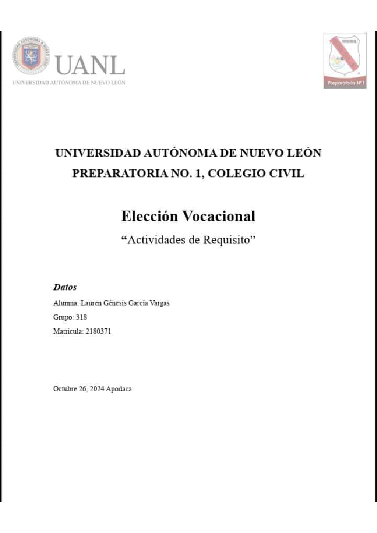 Actividades de Requisito de la Etapa 3 - UANL UNIVERSIDAD AUTONOMA DE ...
