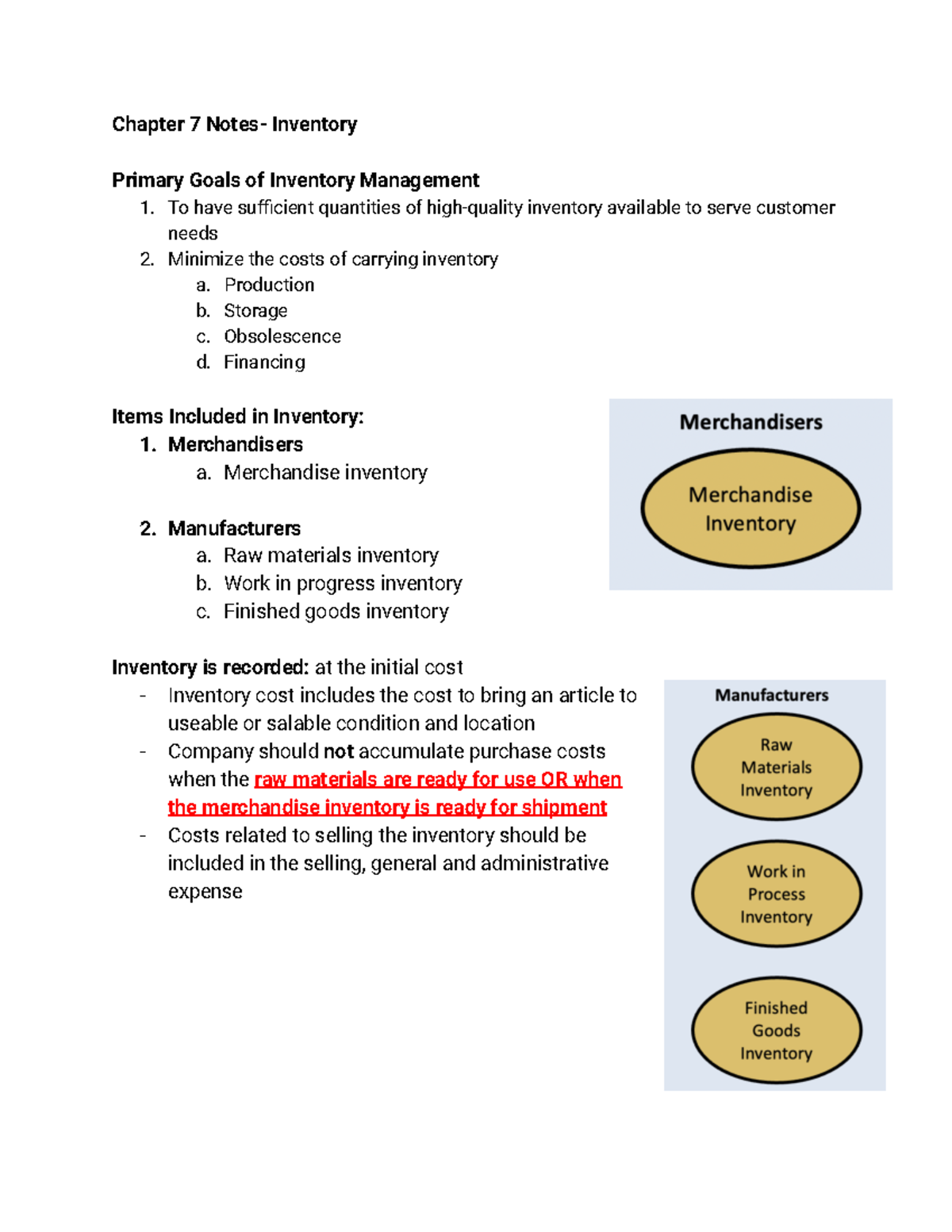 CH 7 ACCT 151 - These are my textbook and lecture notes from this ...