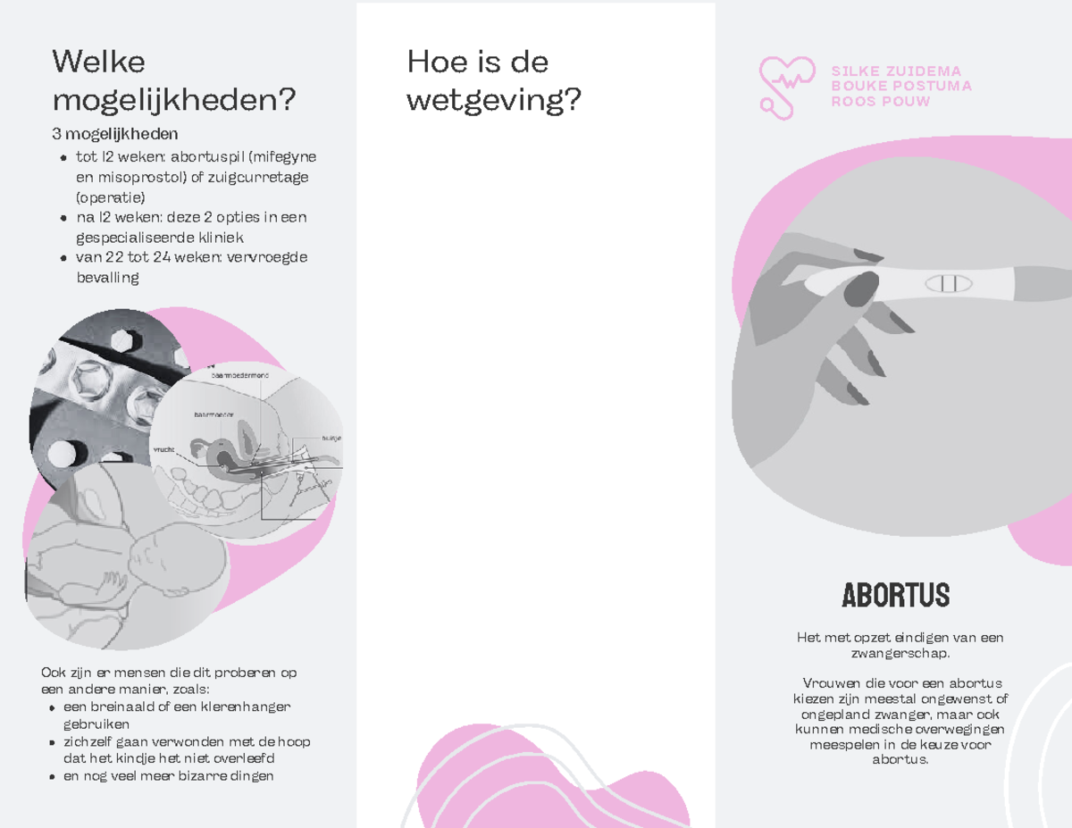 Abortus - abortus Het met opzet eindigen van een zwangerschap. Vrouwen