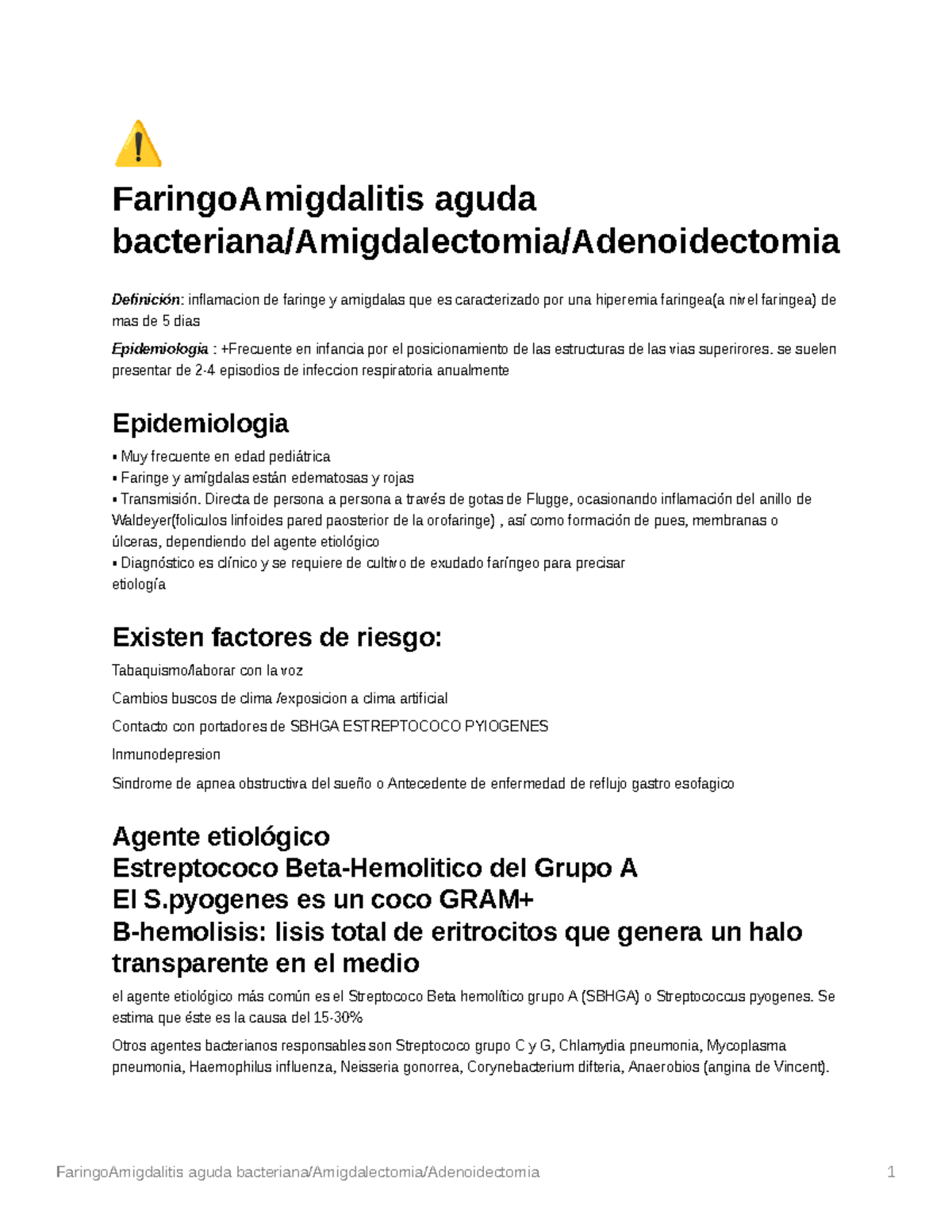 Faringo Amigdalitis aguda bacteriana Amigdalectomía - ⚠ ...
