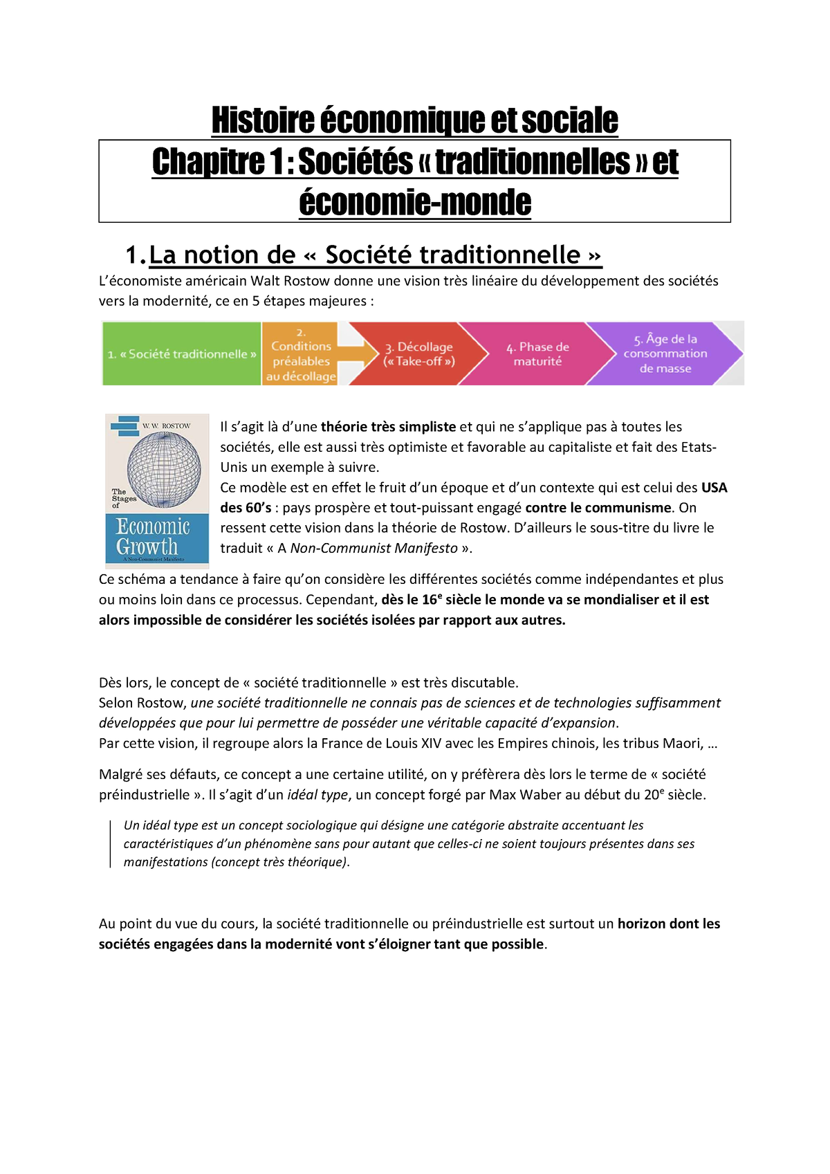 Histoire Economique Et Sociale Chapitre 1 Sociétés Traditionnelles Et économie Monde 9156