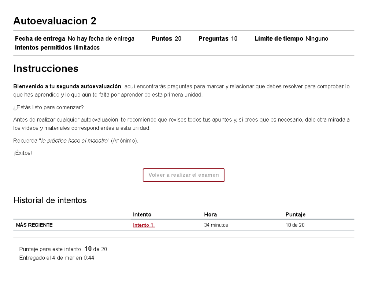 Autoevaluacion 2 Matematica PARA Ingenieros II (4088) - Autoevaluacion ...