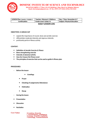 Detailed Lesson PLAN Cookery 10 - Republic Of The Philippines BULACAN ...