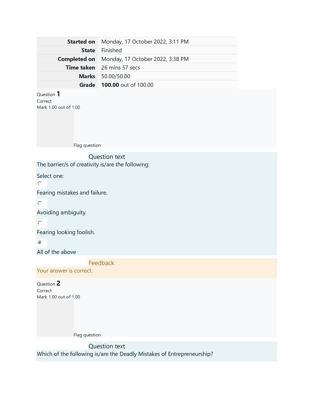 Prelim Examination-UGRD-ITE6301 Technopreneurship - Started On Monday ...