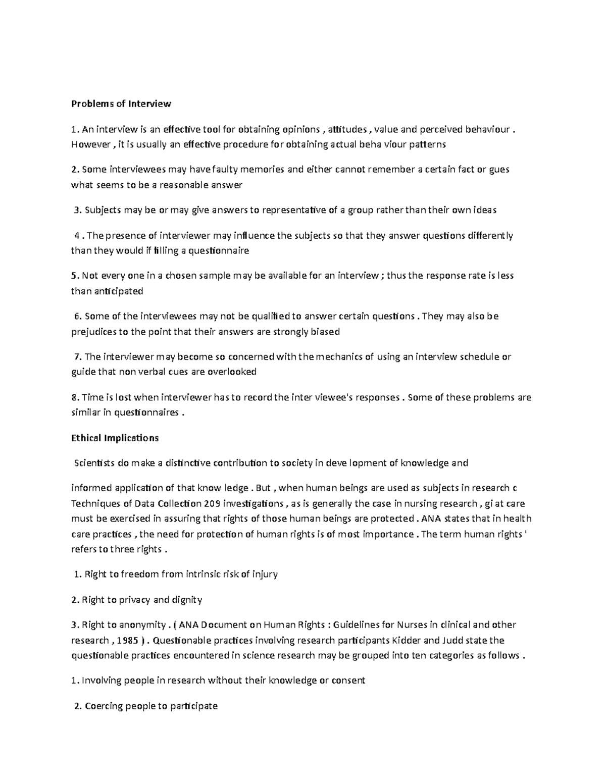 Problems of Interview -WPS Office - Problems of Interview 1. An ...