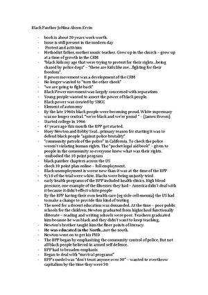 Revision Notes History of the Civil Rights Movement: Black Power and ...