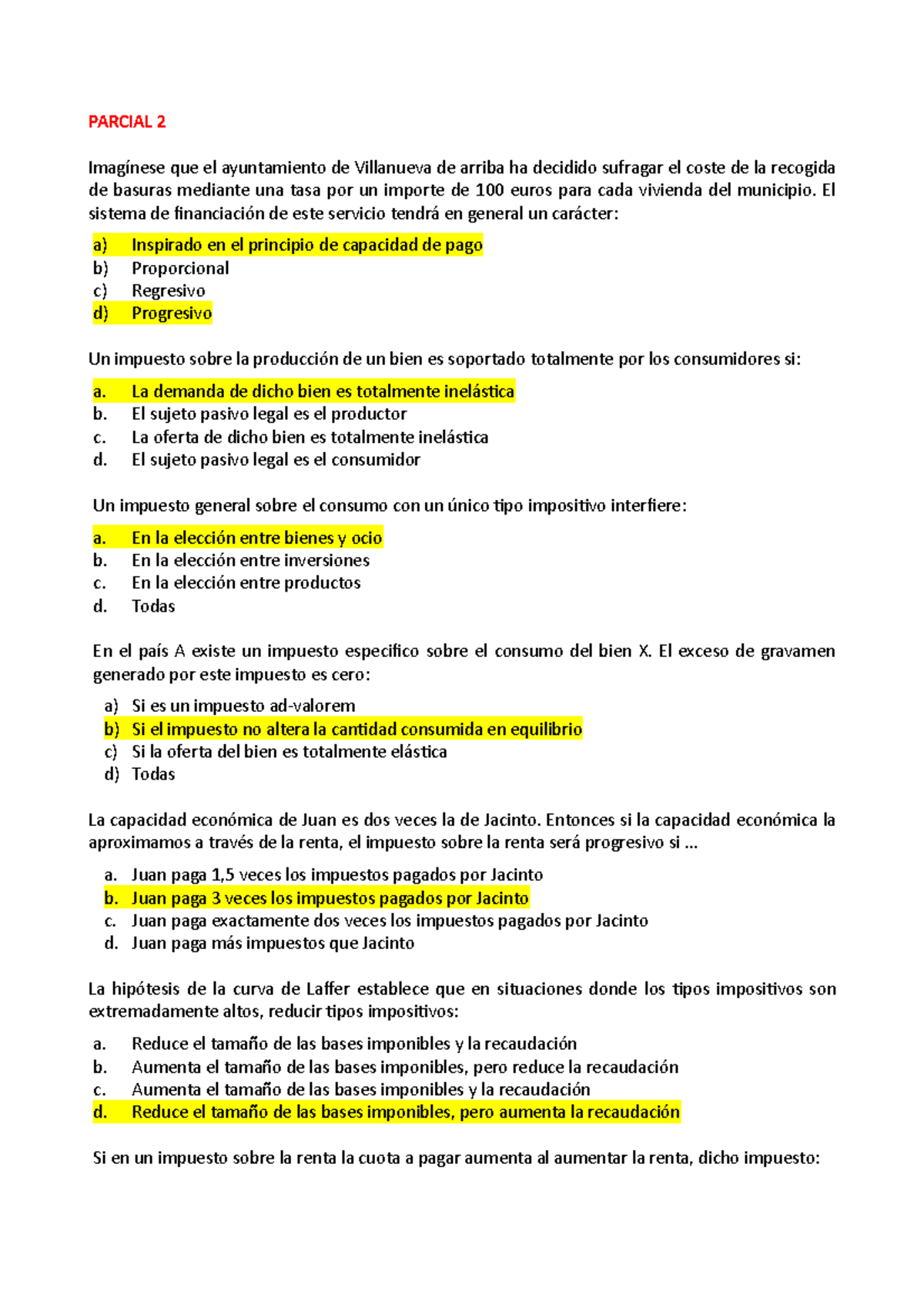 TEST DE Fiscalidad - Preguntas Test De Exámenes Y Libro Que Pueden ...