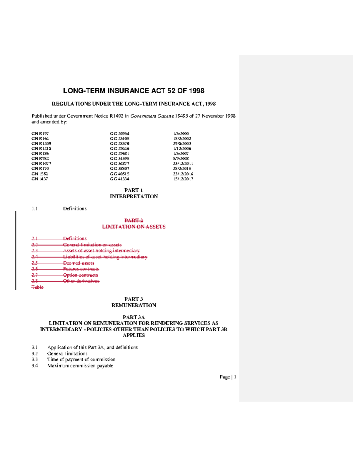 long-term-insurance-act-52-of-1998-long-term-insurance-act-52-of-1998