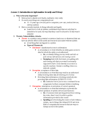 CompTIA Security+ - 1 Threats, Attacks and Vulnerabilities 1 Analyze ...