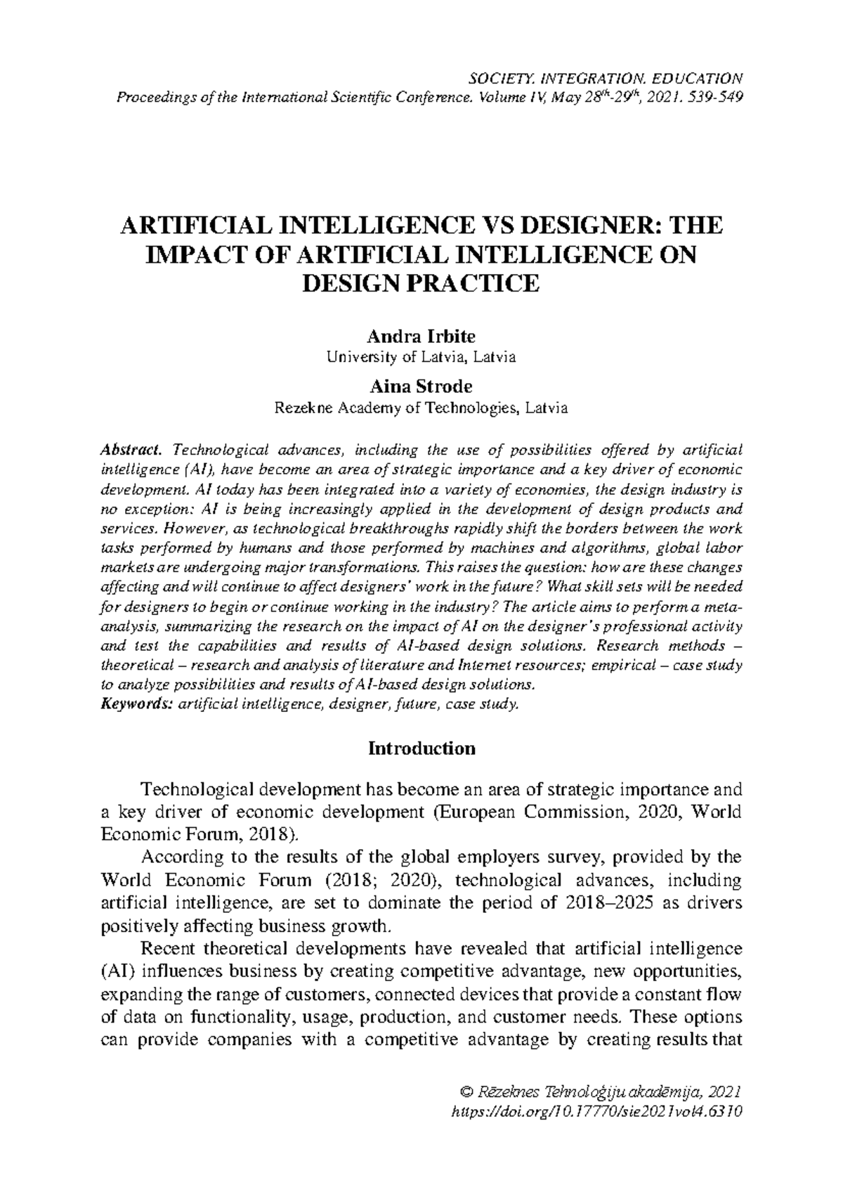 The Transformative Impact of Artificial Intelligence in Scientific ...