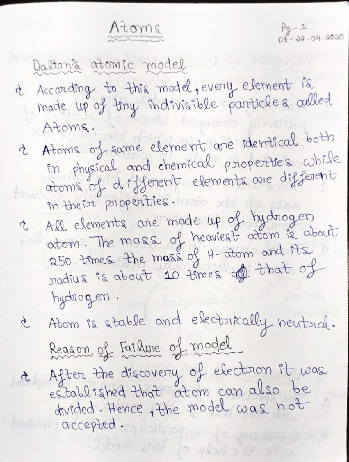 Atoms compressed - Subham Agrawal - Atoms 1 ot atomic model r According ...