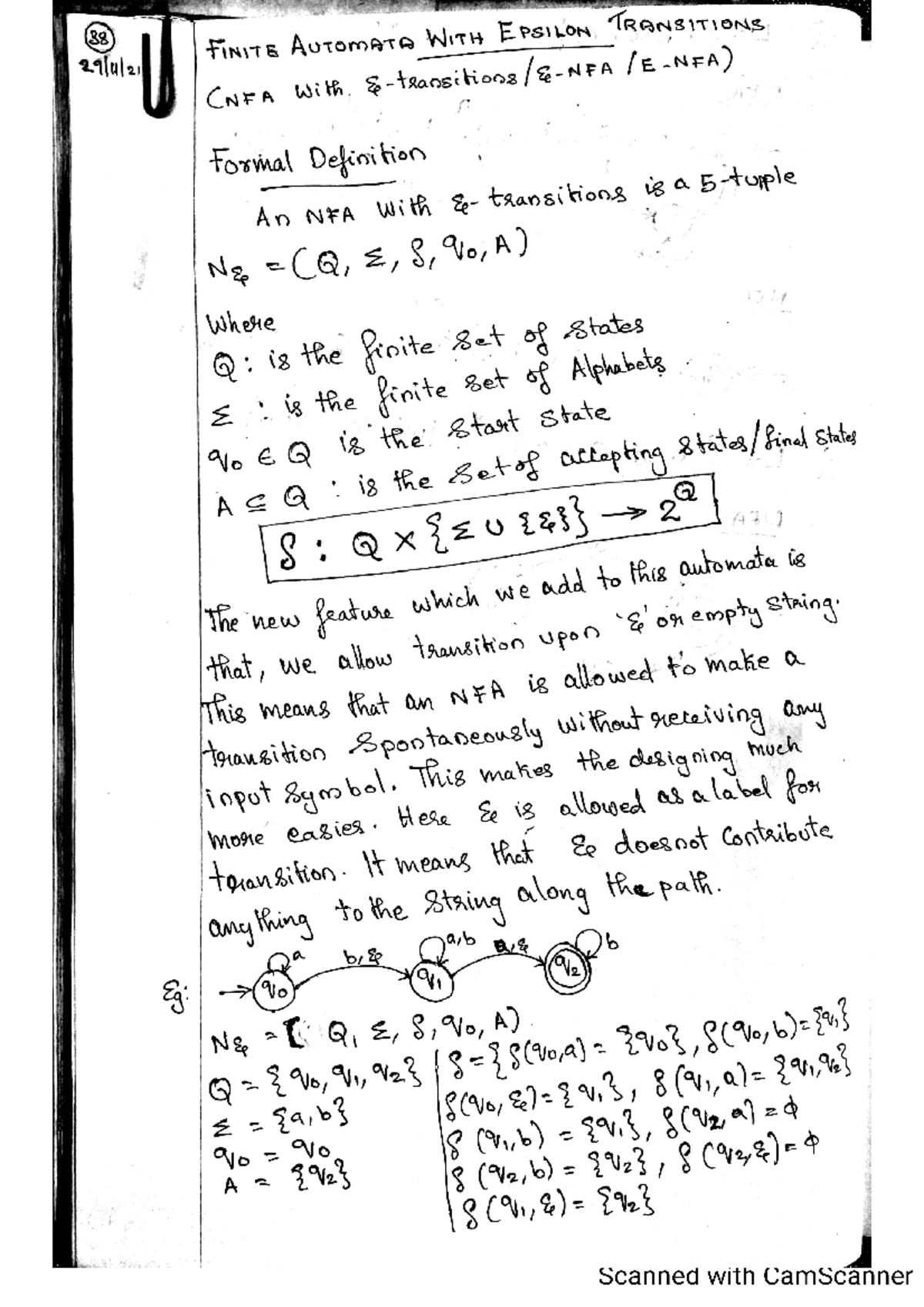 Module-I Part 4 - It's A Class Lecture Notes - Formal Languages And ...