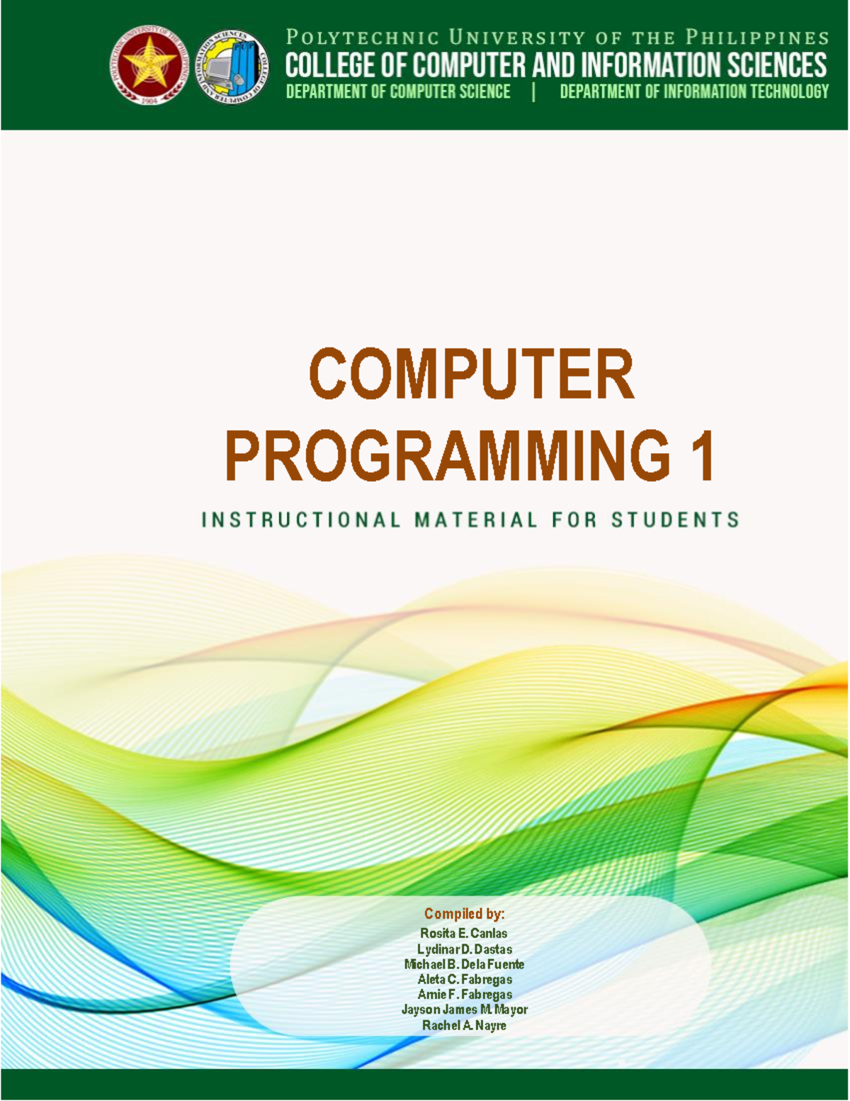 COMP-2002 3 Computer-Programming-1 - Bachelor of Science in Information ...